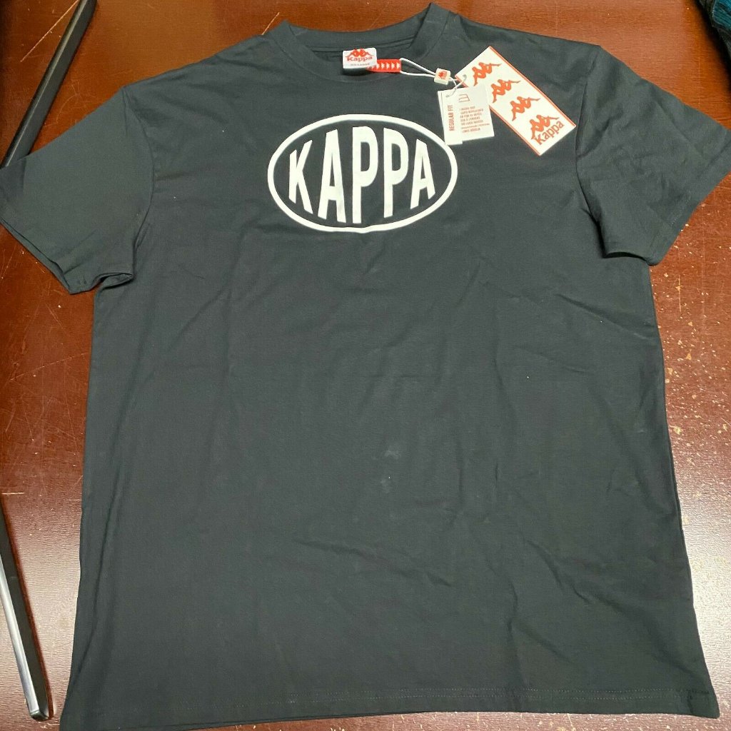 Kappa Mens Black Authentic Pop Esazar Short Sleeve Pullover T Shirt Size 2xl